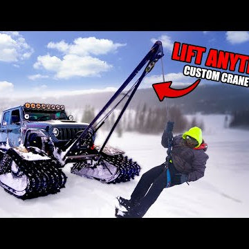 We Built a Custom Crane Arm for HeavyD's Jeep in Less Than 24 Hours!