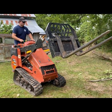 Working with our Ditch Witch SK 1050 Mini Skid Steer