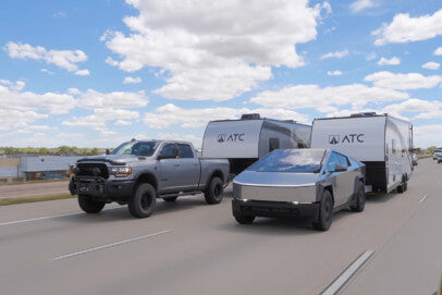 Tesla Cybertruck Versus Cummins-Powered Ram