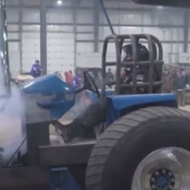 VIDEO: Midwest Winter Nationals’ Scary Tractor Pulling Explosion