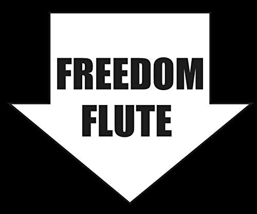 Freedom flute- 5" Decal {WHITE}- prius repellent sticker, rollin coal sticker, rolling coal, black smoke matters sticker, decal, power stroke, stroker, cummins, diesel, stacks, decal, vinyl pipes - DieselTrucks.com