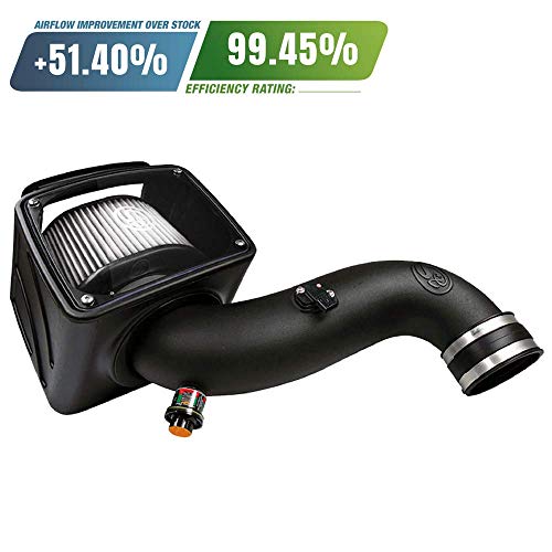 S&B Filters 75-5091D Cold Air Intake For 2007-2010 Chevy/GMC Duramax 6.6L (Dry Extendable Filter) - DieselTrucks.com