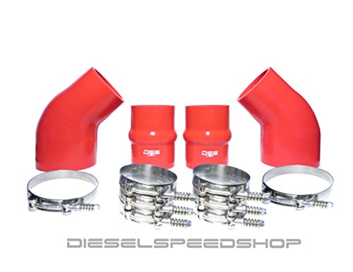 Dieselspeedshop 1994-2002 Cummins BRIGHT RED Intercooler Boot Kit - DieselTrucks.com