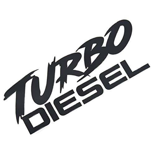 EmbRoom Turbo Diesel Decal Decal Sticker- Peel and Stick Sticker Graphic - - Auto, Wall, Laptop, Cell, Truck Sticker for Windows, Cars, Trucks (Black) - DieselTrucks.com