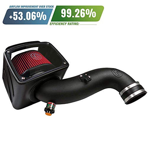 S&B Filters 75-5091 Cold Air Intake For 2007-2010 Chevy/GMC Duramax 6.6L (Oiled Cleanable, 8-ply Cotton Filter) - DieselTrucks.com