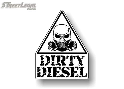 Caution Dirty Diesel Decal Diesel Truck Engine Eco Accessories Skull R —