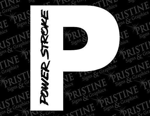 Powerstroke P Logo (12", White) - DieselTrucks.com