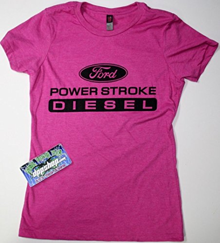 Powerstroke Adult Ladies fit Shirt tee Short Sleeve Diesel Gear Power Stroke Truck Womens Girls Small - DieselTrucks.com